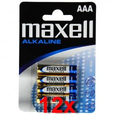 Maxell LR03 1,5V alkáli elem gyűjtődobozban, 12 bliszter/doboz